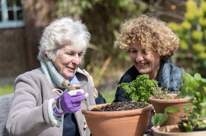 Gardening benefits for people with dementia
