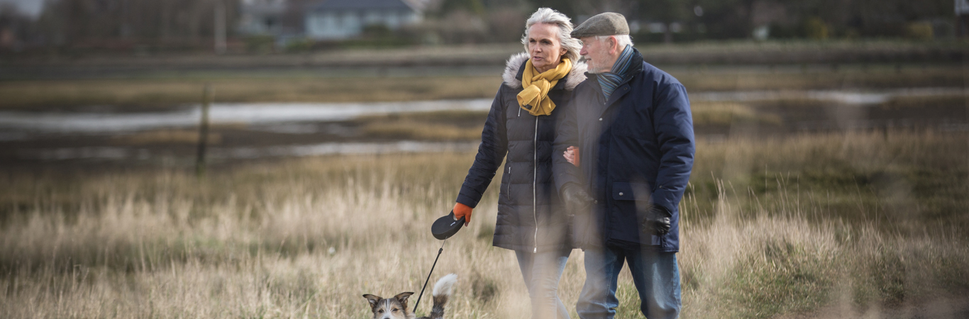 live-in-care_pet care_elderly couple walking their dog